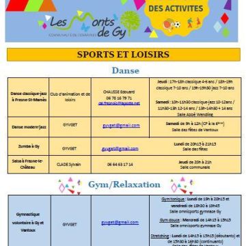 Livret des activités rentrée  2024