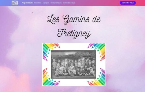 Un site internet pour "Les gamins de Fretigney"