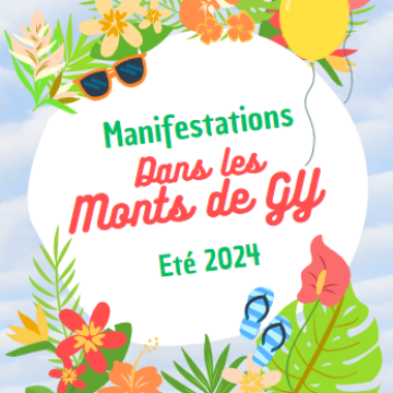 Programme des manifestations estivales dans les Monts de Gy 